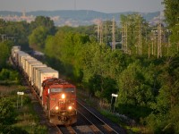 CP 9604 & CP 8921 team up to lead one of CP's hottest trains, the westbound Expressway.
