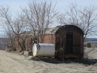 This baggage car moved around a bit before ending up at a gravel pit to the east of Tottenham. It spent some time at Uhthoff as it was being considered as an addition to Webers restaurant. I believe it moved to Medonte when the line to the Quarry was abandoned. It then went to the South Simcoe Railway and finally ended up here. 