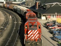 Westbound grain empties out of Thunder Bay stop for a crew change at the Kenora station.