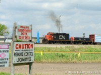 For decades CN GP9's have been toiling away with slugs in yard service throughout the CN system. Slowly but surely the slugs are being replaced with gp38-2's as the GP9's are retired. While still a common sight, I figured I should turn my camera to these common 'yard goats' - not often the prized subject of any railroad photographer, but still, sounds just as good as any EMD 567c on the mainline.



