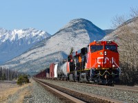Brand new CN ES44ACs 2971 and 2970 make their way to Prince George, BC on the point of M347's train. Non-compliant with the USA's emission laws, Prince George will be where they call home.