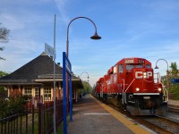CP 2279 & CP 2256 lead the Dorion Turn past Valois station, only a few minutes behind CP 133.