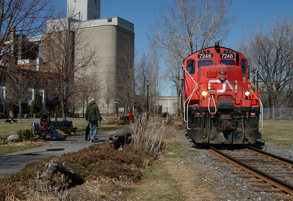 CN 500 just taking out from Robin Hood flour company,by a nice sunny day