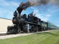 Our beautiful 1882 4-4-0 sit's on the former CN Oak Point Subdivision as it waits to pull a train to Grosse Isle. This locomotive is the oldest operating steam locomotive in Canada. Amazing that a 133 year old locomotive can still operate so well!