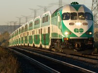 Climbing the dip at sunrise.