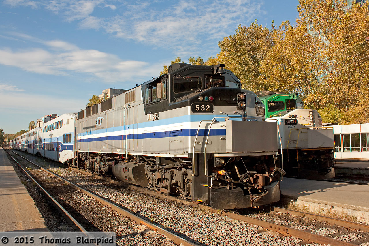 I grew up watching GO Transit F59s in the Toronto Area. When GO took delivery of its fleet of MP40s, most F59s found new homes elsewhere. During a visit to Montreal, I was able to catch up with former GO 532 in its new home.