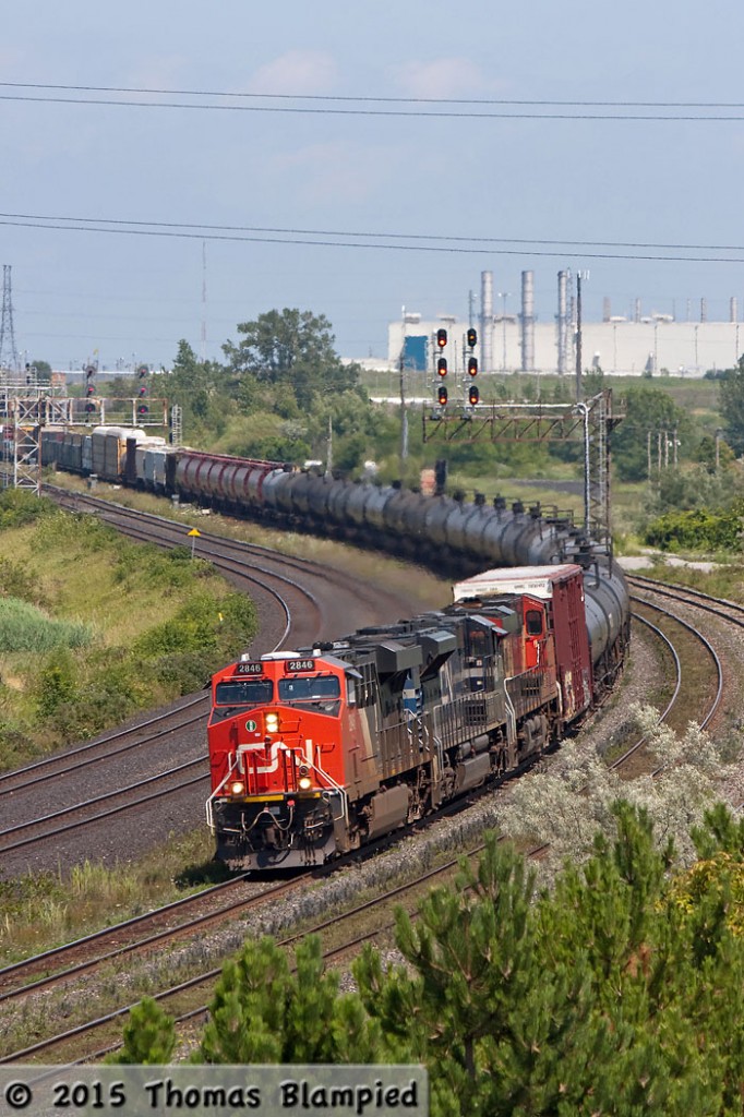 With new AC traction and a former EMD demonstrator, it was a good day to be trackside.