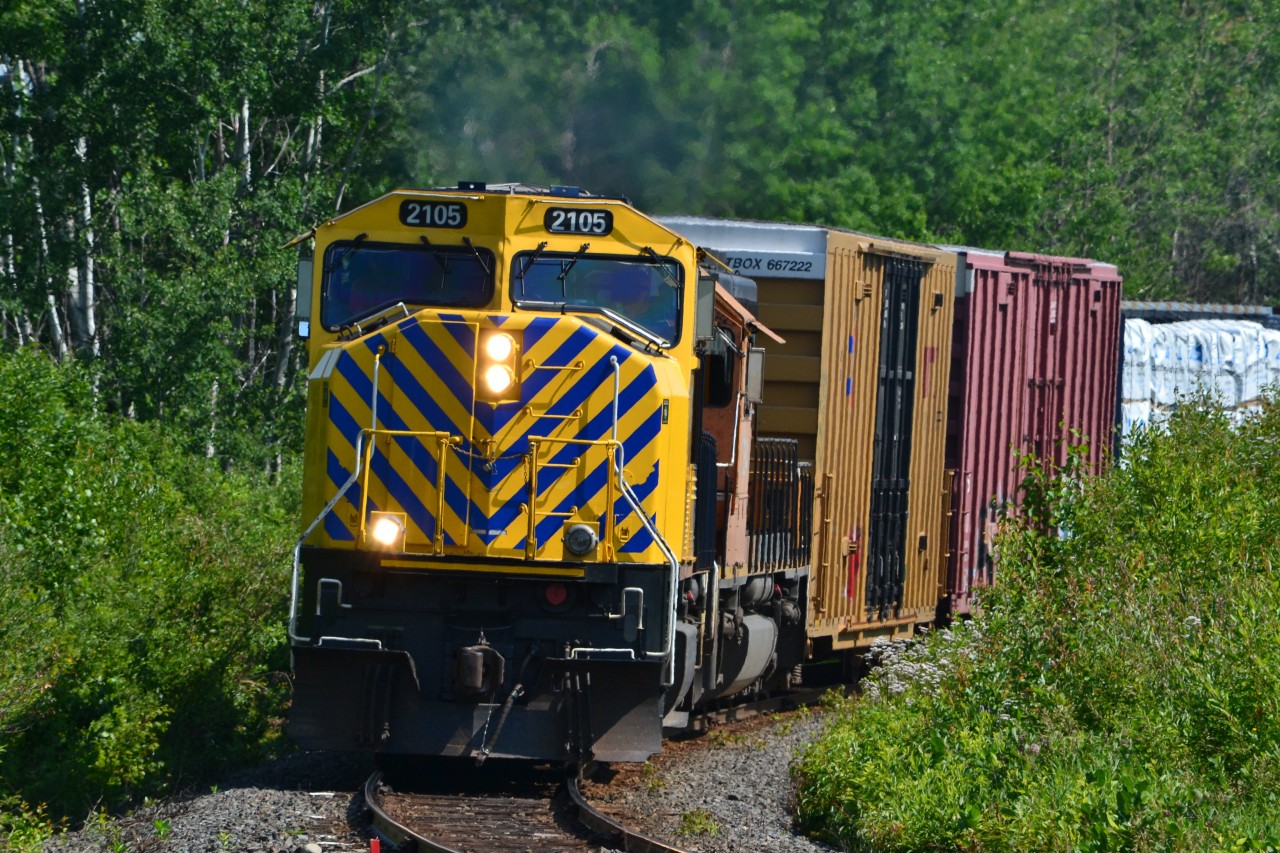 Southbound 214 rounding the bend at mile 131.