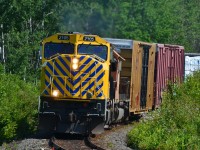 Southbound 214 rounding the bend at mile 131. 
