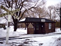 Once upon a time situated along the road of the same name, the little Dagmar station actually did see some passengers and the flag-stop especially became active tending to the needs of skiers that often made the trip to the Dagmar Ski Resort by train. Years ago, CP ran weekend Ski Trains to this location. By the time I got to visiting here, there were but one or two morning commuters that caught the Toronto-bound Budd cars out of Havelock. The 1920-era building still exists, but now part of a private residence, moved to the hamlet of Dagmar itself.