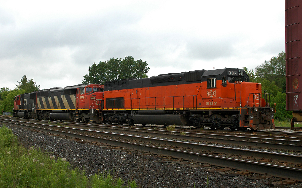 A43531 08 finished his three car set-off at Brantford with CN 5613, CN 5559 and BLE 907