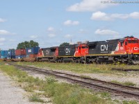 CN 148 cruises through Brantford with an awesome consist of three standard cab units.  Pretty much every train I had shot all week had an ES44AC leading so having CN 2036, CN 5448 and CN 2025 on 148 was a great treat for a Friday on my lunch.