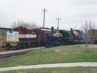 Before operations began on the South Simcoe railway the equipment was stored close to Mill street. The last time I had seen the equipment it was stored near the LCBO warehouse in Toronto back in 1981. Having ridden behind 136 & 1057 in the 70's it was great to see them again.