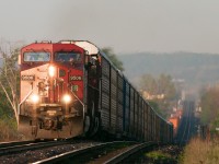 Sunrise climb out of the Dip.
