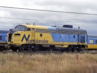 Having seen better days, and old Northlander FP7 waits a decision about its future. The news was not good as I recall, the GP38's taking over soon after. Others will have far better information.