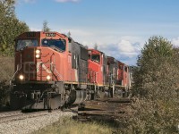 CN 419 wastes no time after being cleared through the work limits.