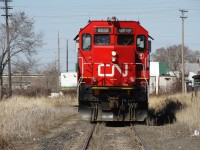 CN 6015 interchanging some tanks with the Greater Winnipeg Water District on a short spur. The tanks that the GWWD receives gets sent to the water treatment plant in Deacon, MB to make sure the city's water supply isn't contaminated.