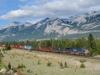 BCOL C44-9W 4651 and IC SD70 1005 speed into Jasper with a long but light M347.