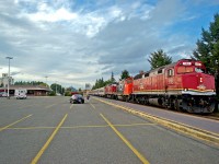 CN 106, 4796 & 105 with an 18-car Agawa Canyon Tour train consist after arrival at the station in Sault Ste. Marie, ON. My wife & I journeyed to the Soo to ride this, the last run of 2015. The consist of the train, given below, included several ex-DRGW Ski Train, nee CN, Tempo cars, and ex-DRGW Ski Train, nee Amtrak, F40PH's plus a CN GP38-2W. For more pics from this trip see my web page at: <a href="http://northamericabyrail.info/canada-east/the-agawa-canyon-tour-train-revisted-sault-ste-marie-on-agawa-canyon-on/"> http://northamericabyrail.info/canada-east/the-agawa-canyon-tour-train-revisted-sault-ste-marie-on-agawa-canyon-on/ </a> . Videos to be added soon!

CN F40PH #106, EX SKTX 289, AMTK 289 

CN GP38-2W #4796 

CN F40PH #105, EX SKTX 283, AMTK 283 

AC 5656 COACH, EX AMTK 7624 

AC 5654 COACH, EX AMTK 7621 

AC 5713 'RAND LAKE' COACH, EX DRGW 800427, VIA 323 

AC 5711 'TROUT LAKE' CAFE-LOUNGE, EX DRGW 80042,5 VIA 321 

AC 5712 'GOULAIS RIVER' COACH, EX DRGW 800426, VIA 322 

AC 5710 'AGAWA RIVER' COACH, EX DRGW 800440, VIA 375 

AC 5709 'MONGOOSE LAKE' COACH, EX DRGW 800433, VIA 364 

AC 5701 'MONTREAL RIVER' COACH, EX DRGW 800431, VIA 350 

AC 5707 'HUBERT LAKE' COACH, EX DRGW 800421, VIA 342 

AC 506 DINER, EX CB&Q 'SILVER PHEASANT' 

AC 5703 'CHIPPEWA RIVER' CAFE-LOUNGE, EX DRGW 800420, VIA 341 

AC 5655 COACH, EX AMTK 7622 

AC 5702 'LAKE SUPERIOR' COACH, EX DRGW 800441, VIA 362 

AC 5708 'OGIDAKI LAKE' COACH, EX DRGW 800444, VIA 371 

AC 5706 'BATCHEWANA RIVER' COACH, EX DRGW 800443, VIA 373 

AC 5705 'SPRUCE LAKE' COACH, EX DRGW 800432, VIA 351 

AC 5704 'ISLAND LAKE' COACH, EX DRGW 800442, VIA 366 

AC 5700 'ACHIGAN LAKE' COACH, EX DRGW 800430, VIA 376 