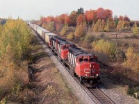 CN 232 about to go Under Rd 161 at M75 west of aston on its way to Halifax.