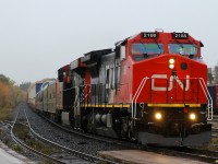 CN 2188 - CN 2310 lead IC 800653, CN 1059, CN 99, IC 800413, BCOL 1710 and 86 cars on a rather damp October morning