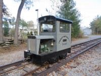 This little engine was running back & forth at the Simcoe County Museum's Last Blast event displaying antique construction equipment. 