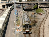 SLGX 3002 - SLGX 1012 depart Downtown for another run to Pearson Airport