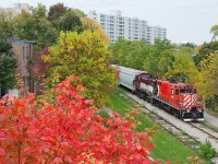 Bought from J&L Consulting, OSRX 1591 is leading the daily Monday through Friday roadswitcher back downtown to finish off the day by switching PDI Elizabeth St and spotting a car for storage at Huntsman. 