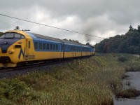 As a young photographer learns the hard way about depth of field, a blurry look at the cab cab of the Swiss Trans Europe Express that came to Canada