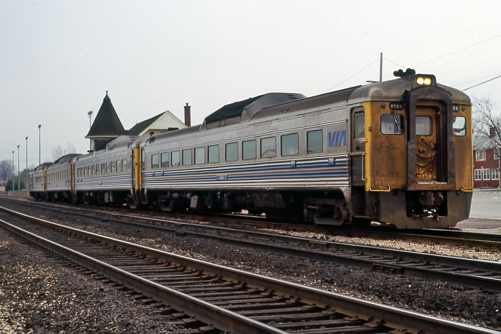 The Budds head for London on a dreary spring day.