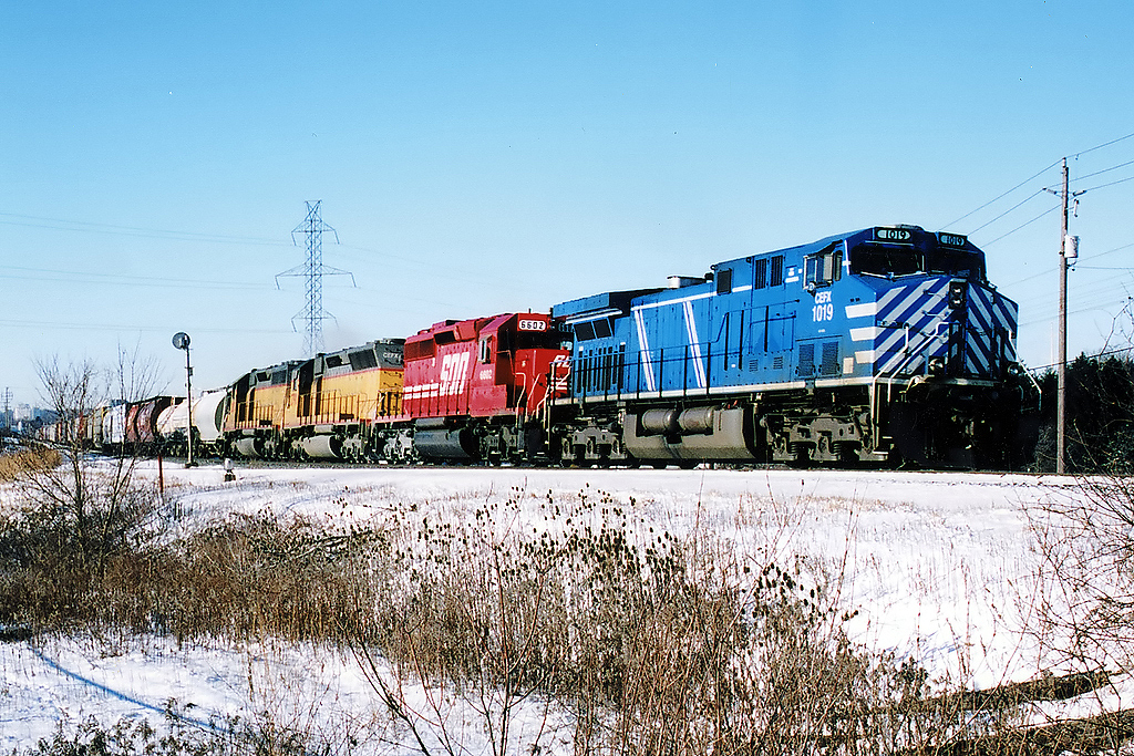 A colourful lashup at the east end of the now closed Killean siding.