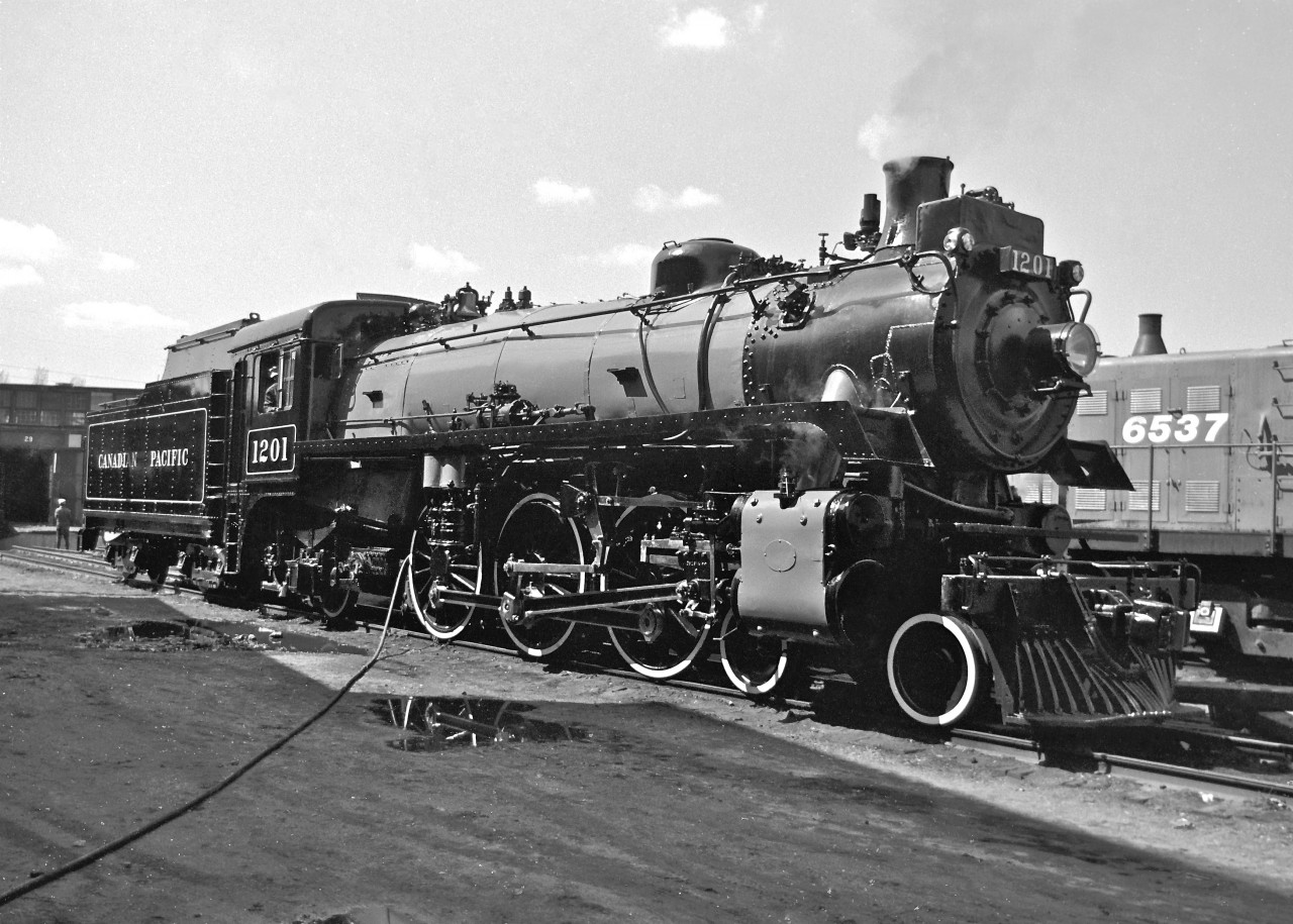 This image was taken on the first day that #1201 was fired after many, many years in retirement.