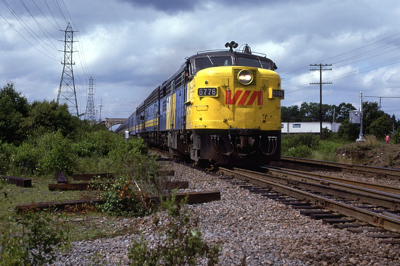Eastbound Atlantic at Armdale. 
The bridge in the background is for Mumford Road.