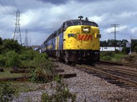 Eastbound Atlantic at Armdale. 
The bridge in the background is for Mumford Road.
