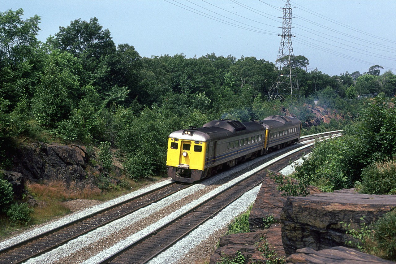 VIA #152 from Sydney or Yarmouth is just about at the Halifax Terminal