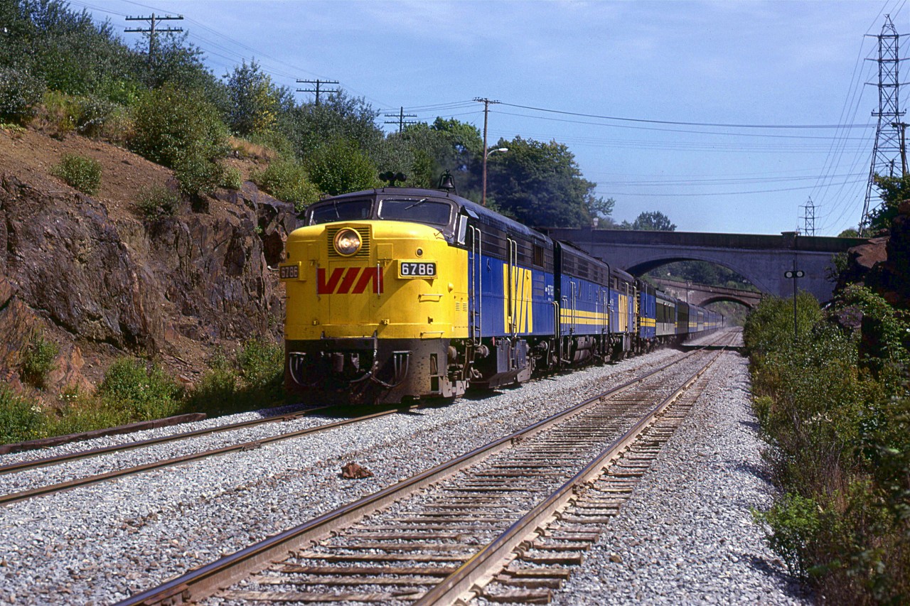 The "Ocean" is just a few minutes out of the Halifax VIA station at 1335hrs.
The bridges are for Quinpool Road and Prince Arthur Street.