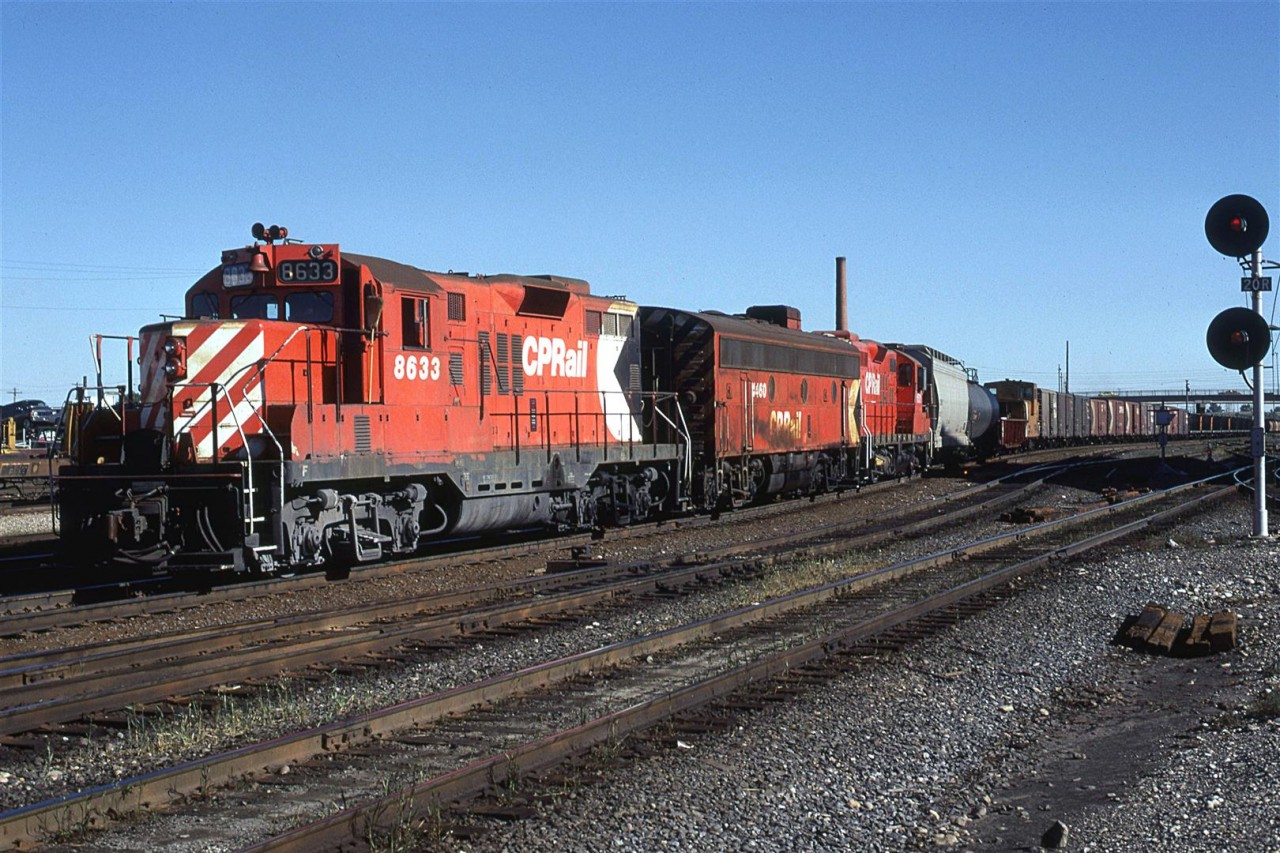 This was typical power for the hump job at Alyth through the '80's. 
Technically, this is "12th St East".