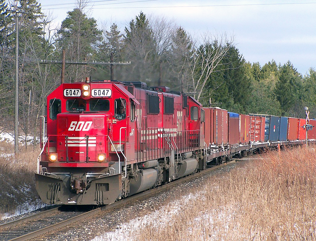 It was always nice to see two candy apple SD60's at speed.