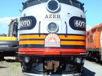 Arizona and Eastern E8,a twin engined passenger diesel sporting a shiny new paint job. 