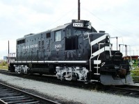 Former Toronto Hamilton and Buffalo/CP Rail GP9u now wearing the colors of the Black River and Western Railroad.