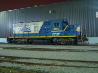 Former Railink 1808 now part of Cando's fleet outside of Plant #2 in Toronto.