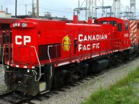 MP15AC built for Milwaukee Road in 1975 as it's #497 then on to Soo Line in 1985 as it's #1563 and to CP in 1991. It was declared a surplus unit in 2014.