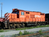 GP9u built in 1957 as CP 8664 then rebuilt with a chopped nose in 1983 this unit was retired in September 2012.