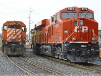 CP 5824-5775 West Lite Passing CP 9374 & UP 5550 Idle At Booth, Mile 3.6, CP Westminster Sub