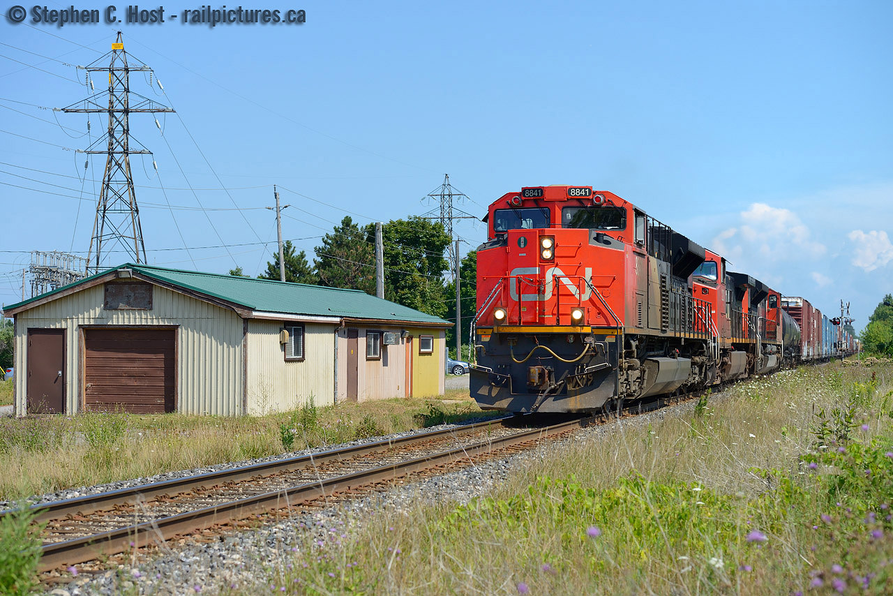 Arnold's great photo of the now demolished Beamsville Station in 1975 has compelled me to quickly pull this out and post it - Beamsville is where my parents now live and we were at the nearby Grocery Concern to grab a few items to complete my dish for our upcoming family dinner. I knew 422 was close so walked to the station for a photo, and this is what you see now. I highly doubt any of this structure uses the original station but wierder things have happened. Could even be an old express shed clad in aluminum siding typical of what they installed in the late 80's. and yes I'm basically saying this is the site of the old station, or within dozen(s) of feet of this structure at the least. Since I moved to the area in '01 I don't know the history.. please feel free to comment below if you have any memories to share.