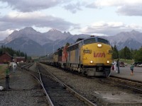 West bound number ! getting ready to depart Banff. The excessive amount of dust on the units is from the mount st Helen's eruption just a few weeks before. 