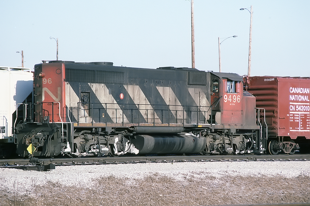 Another single engine transfer job, possibly 542, gets ready on a cold morning at South Control.