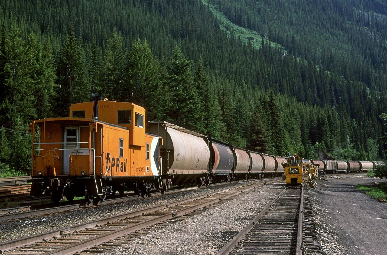 This empty potash train is at Yoho, I believe.