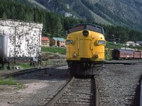 VIA 6303 may have died here and had to be set out. 
Probably, more interesting, however, is the background.