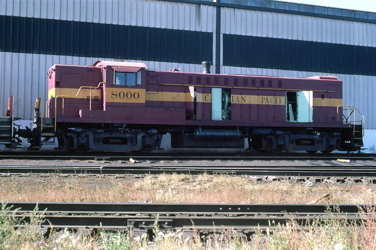 This would be the last time that I would see this engine. It is sitting outside the Shop building at Alyth, in Calgary
